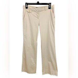 TALBOTS MODERN FIT FLAT FRONT CHINOS WIDE LEG TROUSER SIZE 12